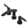 Rubinet Widespread Lav. Set. (less drain) Matt Black