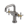 Rubinet Single Hole Dual Handle Lav. Set. (less drain) Polished Nickel