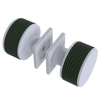Rubinet Shower Door Knob (set) White