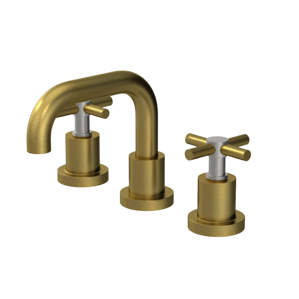 Rubinet Widespread Lav. Set. (less drain) Antique Brass Matt