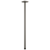 Essential Shower Series 24" Ceiling Mount Shower Arm And Square Flange - Brilliance® Black Onyx