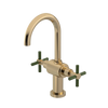 Rubinet Single Hole Dual Handle Lav. Set with LaSalle Spout (less drain) Gold