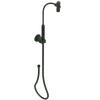 Rubinet Hand Held Shower Bidet with Extended Reach & Dual Function Spray Including Wall Bracket with Supply & Hose (Round) Green Envy