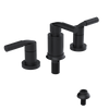 Rubinet Bidet Fitting with Spray, Diverter, and Vacuum Breaker (less drain) Matt Black