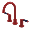 Rubinet Widespread Lav. Set. (less drain) Red