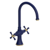 Rubinet Two Handle Single Hole Kitchen Set Midnight Blue