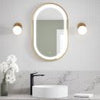 KALIA EFFECTLED-illuminated bathroom mirror - 20" x 32" - Brushed gold