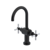 Rubinet Single Hole Dual Handle Lav. Set with LaSalle Spout (less drain) Matt Black