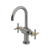 Rubinet Single Hole Dual Handle Lav. Set with LaSalle Spout (less drain) Polished Nickel