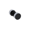 Rubinet Shower Door Knob (set) Matt Black