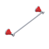 Rubinet Towel Bar 18" Satin Chrome