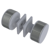 Rubinet Shower Door Knob (set) Matt White