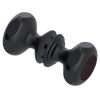 Rubinet Shower Door Knob (set) Matt Black