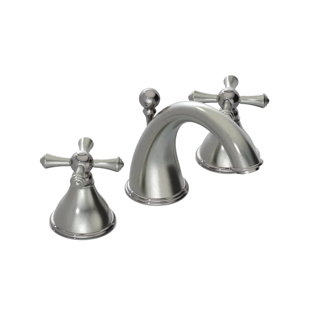 Rubinet Widespread Lav. Set. (less drain) Satin Nickel