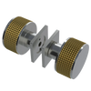 Rubinet Shower Door Knob (set) Satin Nickel
