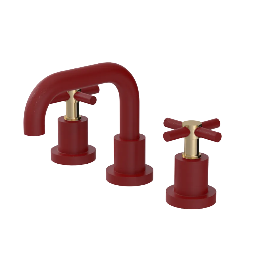 Rubinet Widespread Lav. Set. (less drain) Maroon