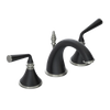 Rubinet Widespread Lav. Set. (less drain) Matt Black
