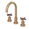 Rubinet Widespread Kitchen Set with LaSalle Spout Satin Gold