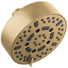 Essential Shower Series 5” Linear Round H2Okinetic Multi-Function Wall Mount Shower Head - 1.75 GPM - Brilliance® Luxe Gold®