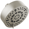 Essential Shower Series 5” Linear Round H2Okinetic Multi-Function Wall Mount Shower Head - 1.75 GPM - Brilliance® Luxe Nickel®