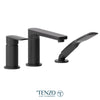 3 pieces deck mount tub filler