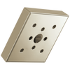 Essential Shower Series 5” Linear Square H2Okinetic Single Function Wall Mount Showerhead - Brilliance® Polished Nickel