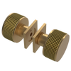 Rubinet Shower Door Knob (set) Satin Gold