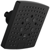 Essential Shower Series 7” Linear Square H2Okinetic Multi-Function Wall Mount Showerhead - Matte Black
