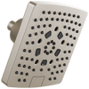 Essential Shower Series 7” Linear Square H2Okinetic Multi-Function Wall Mount Showerhead - Brilliance® Luxe Nickel®