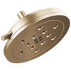 Litze 8” H2Okinetic Round Multi-Function Wall Mount Showerhead - Brilliance® Luxe Gold®