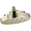 Litze 8” H2Okinetic Round Multi-Function Wall Mount Showerhead - Brilliance® Polished Nickel