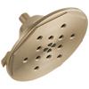 Rook 8” H2Okinetic Round Multi-Function Wall Mount Showerhead - Brilliance® Luxe Gold®