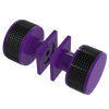 Rubinet Shower Door Knob (set) Purple Haze