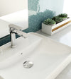 Baril Single-hole lavatory faucet, drain not included