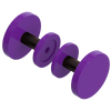 Rubinet Shower Door Knob (set) Purple Haze