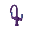Rubinet Single Hole Dual Handle Lav. Set. (less drain) Purple Haze