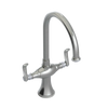 Rubinet Two Handle Single Hole Kitchen Set Satin Nickel