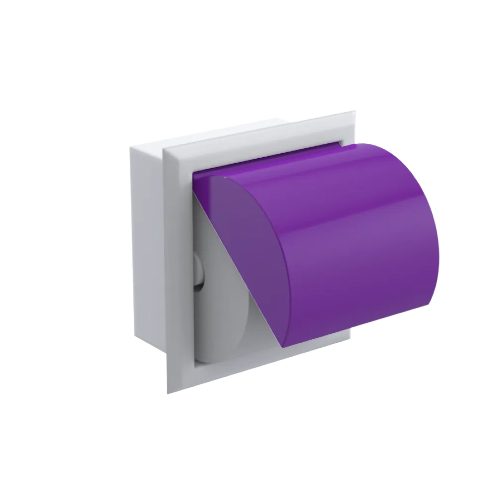 Rubinet RECESSED TOILET PAPER HOLDER White