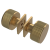 Rubinet Shower Door Knob (set) Satin Gold