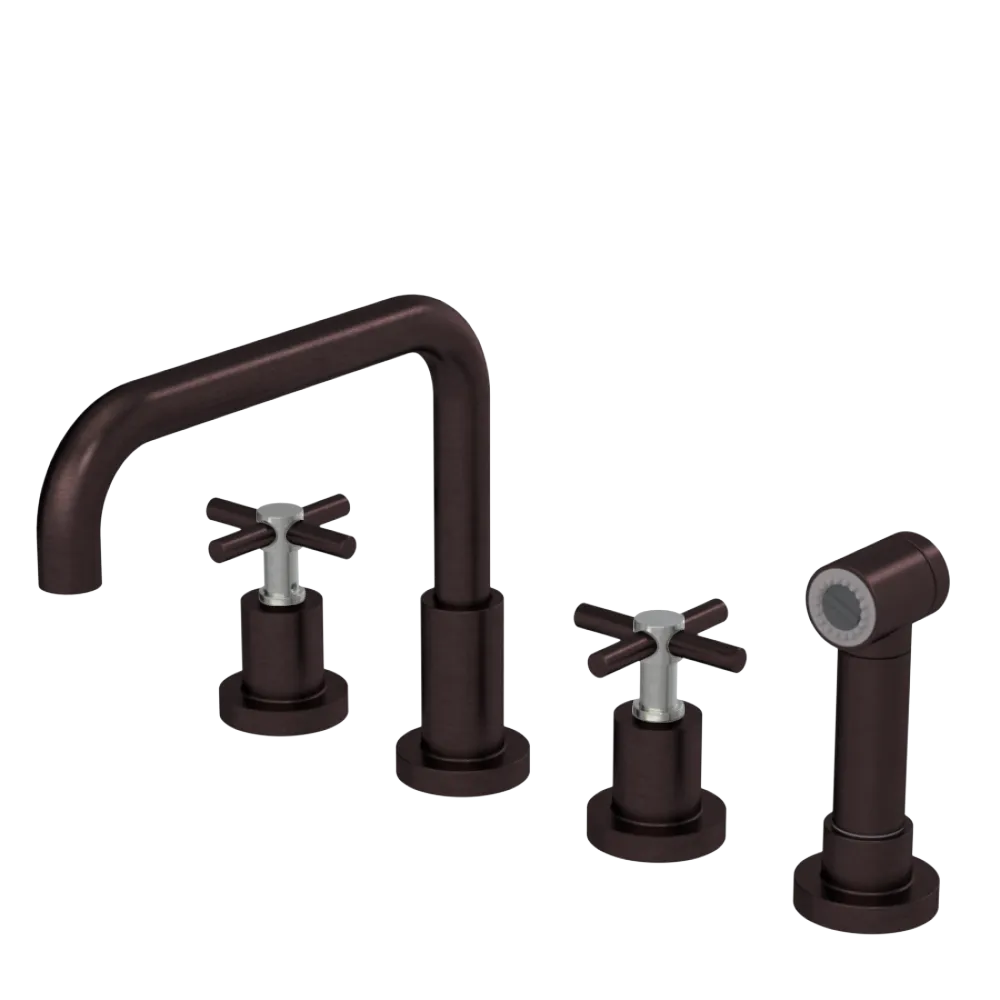 Rubinet Widespread Kitchen Set with Hand Spray Oil Rubbed Bronze