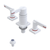 Rubinet Bidet Fitting with Spray, Diverter, and Vacum Breaker (Less Drain) Matt White