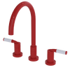 Rubinet Widespread Kitchen Set Red