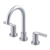 Rubinet Widespread Lav set (less drain) Satin Chrome