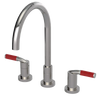 Rubinet Widespread Kitchen Set Polished Nickel