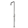 Rubinet Pressure Balance Outdoor Shower with Hand Held Shower & 10" Shower Head - 304 Stainless Steel Polished Nickel
