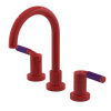 Rubinet Widespread Lav. Set. (less drain) Red