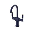 Rubinet Single Hole Dual Handle Lav. Set. (less drain) Midnight Blue