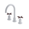 Rubinet Widespread Lav. Set. (less drain) Matt White