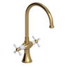 Rubinet Two Handle Single Hole Kitchen Set Gold