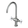 Rubinet Two Handle Single Hole Kitchen Set with LaSalle Spout Satin Nickel